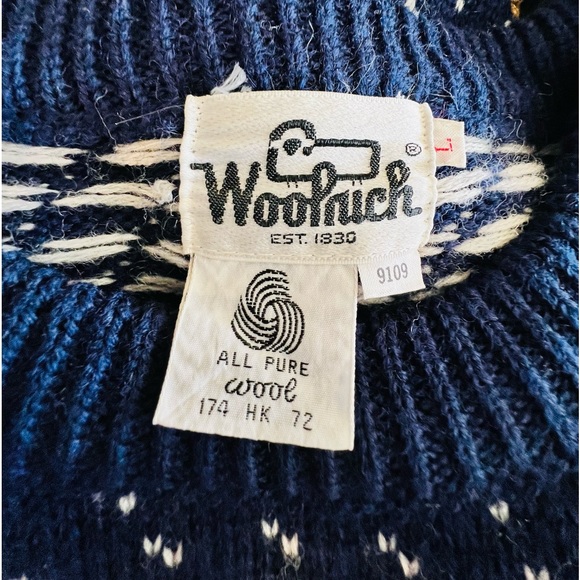 Vintage 70’ 80’ Authentic Sweater 100% Wool Made in British Hong Kong Size L - Picture 10 of 11